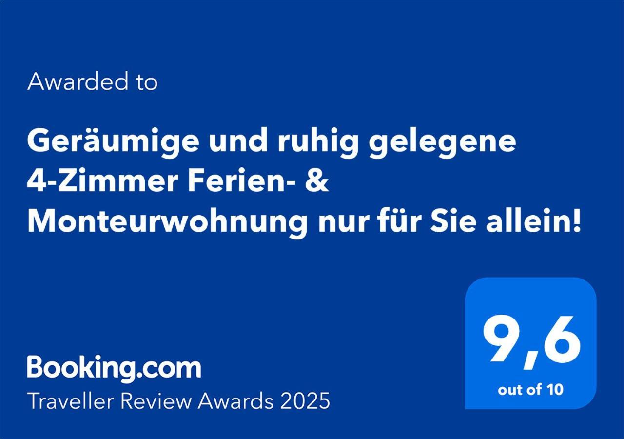 4 Zimmer Geraeumige Und Ruhig Gelegene Ferien- Und Monteurwohnung Nur Fuer Sie Allein Aujvari Vermietungen Spiegelberg Экстерьер фото